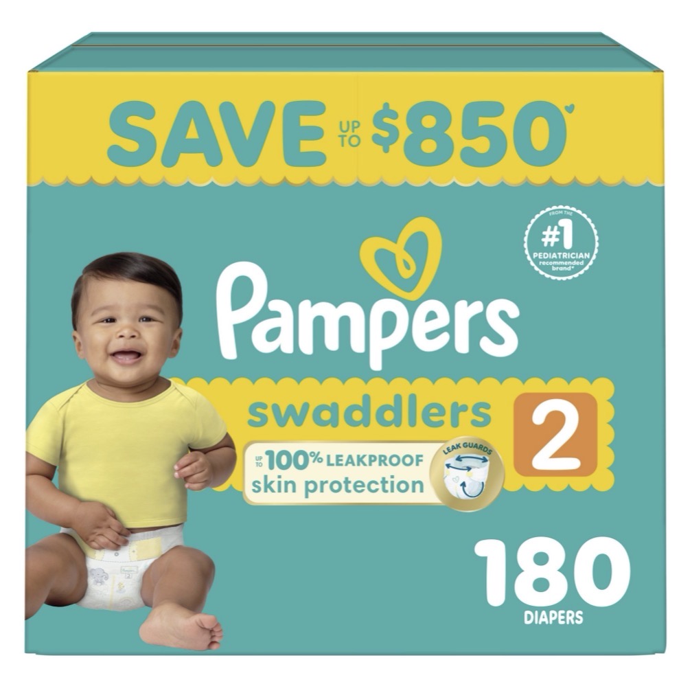 Pampers Swaddlers Baby Diapers, Choose Your Sizes 1 to 7