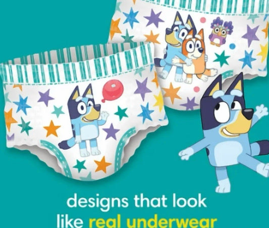 Pampers Easy Ups Training Underwear Bluey Size 5T-6T (41+ lb) 88 CT1