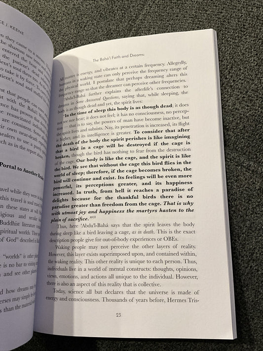 The Bahá’í Faith And Dreams:Unified Theory Of Another World By Grace J. Keene,JD1
