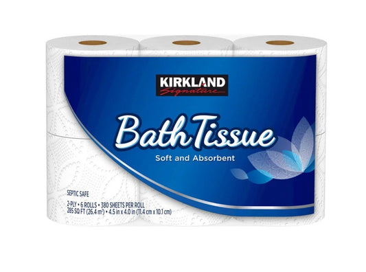 Kirkland Signature Bath Tissue, 2-Ply, 380 Sheets, 30 Rolls - New & Sealed1