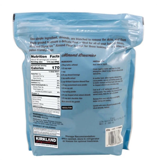 Kirkland Signature, Almond Flour Blanched, 3 lbs, NEW & Sealed1