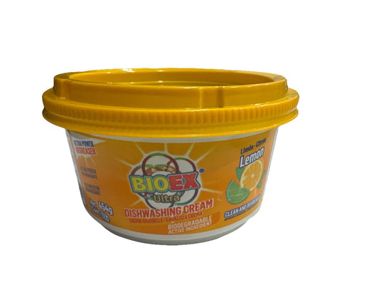 BIOEX ULTRA Dishwashing Cream Lemon Clean & Degrease (2 Pack) 1 lbs each- NEW1