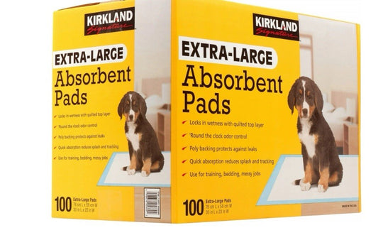 Kirkland Signature Absorbent Training Pads, Extra Large 100 Count - NEW1