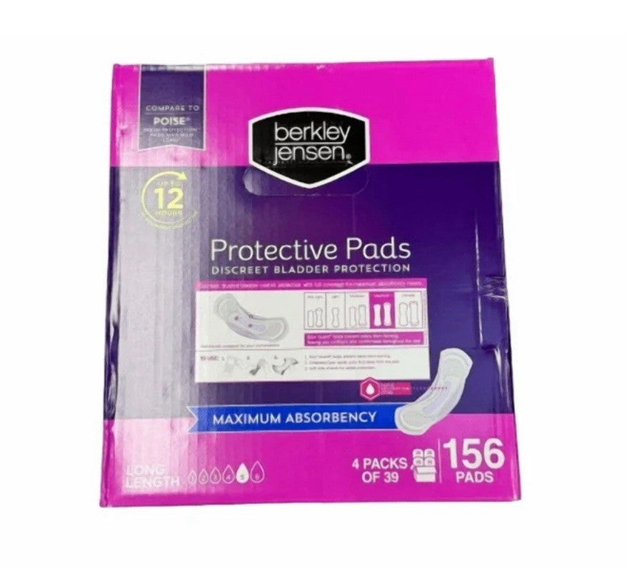 Berkley Jensen Incontinence & Postpartum Bladder Control Pads, 156 Count - NEW3