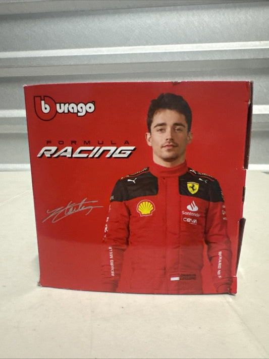 Bburago Ferrari SF23 F1 1:24 Charles Leclerc Diecast w/ Driver Figure1