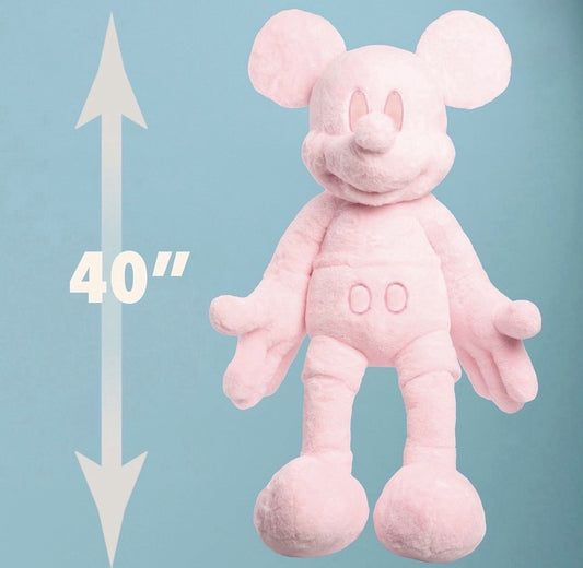 Disney Classic Mickey Mouse Jumbo Plush 40” Monochromatic Super Soft - Pink1