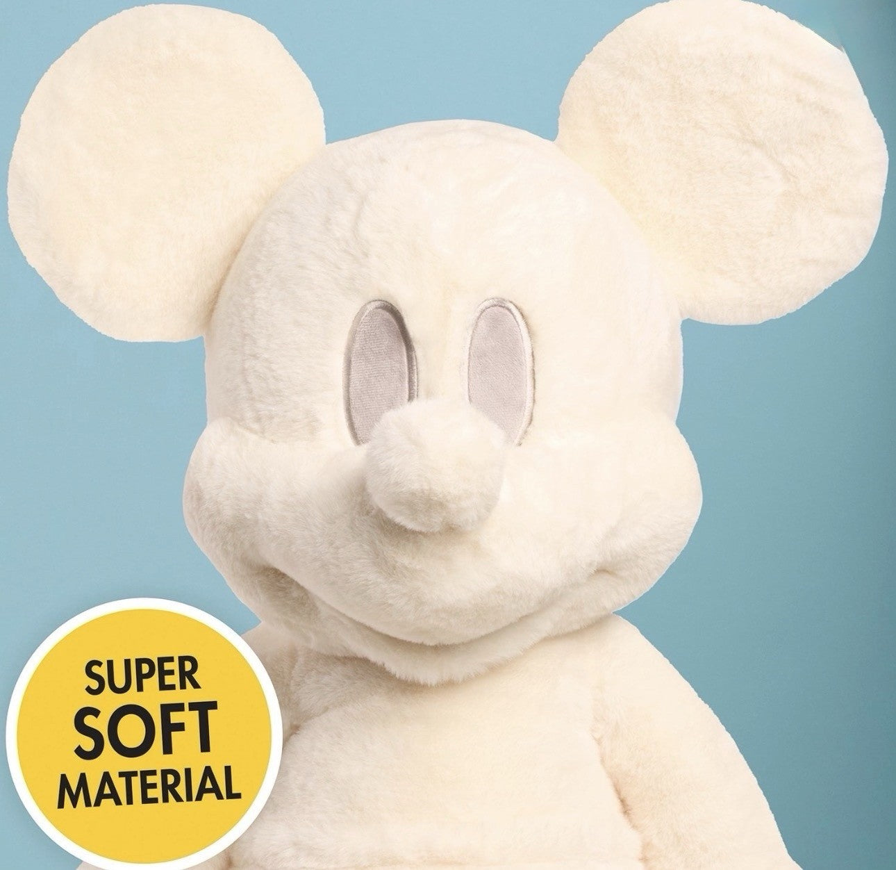 Disney Classic Mickey Mouse Jumbo Plush 40” Monochromatic Super Soft - White2