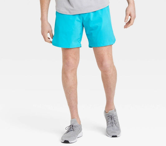 All in Motion Men's Shorts, Size 4XL, Turquoise Blue - NEW1