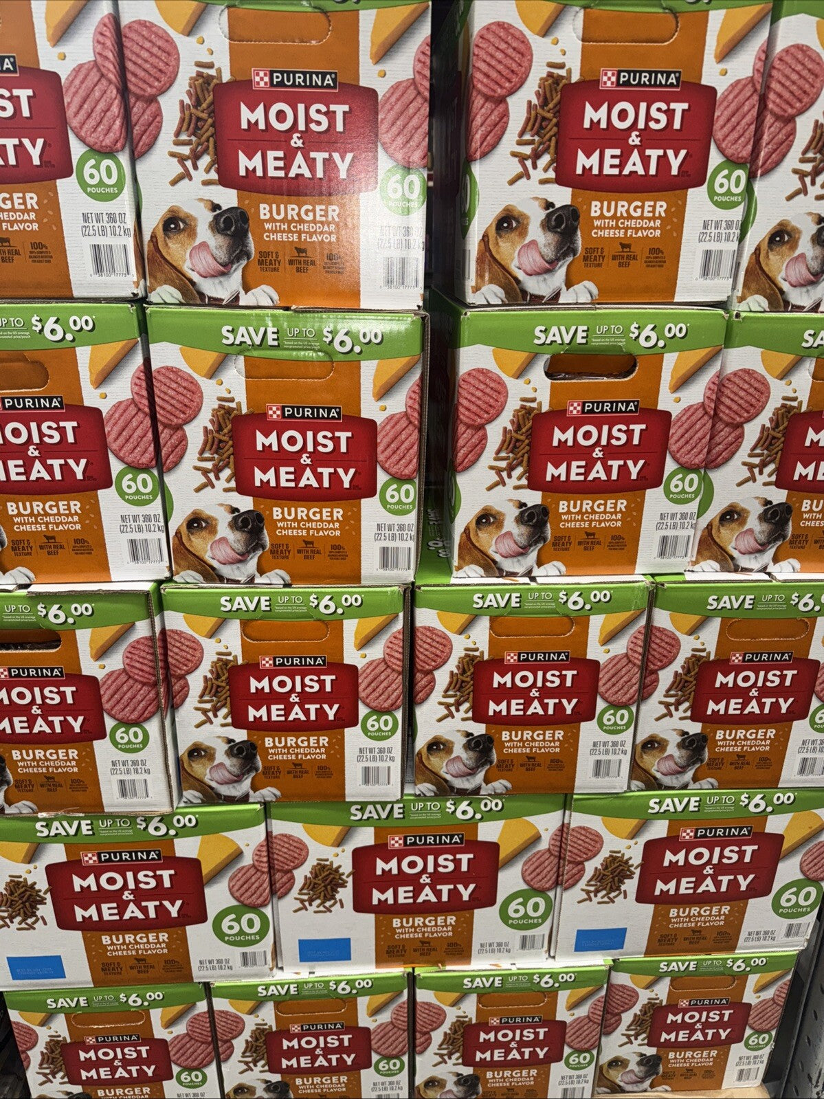 Purina Moist & Meaty Dog Food, Burger with Cheddar Cheese Flavor (6 oz., 60 ct.)3
