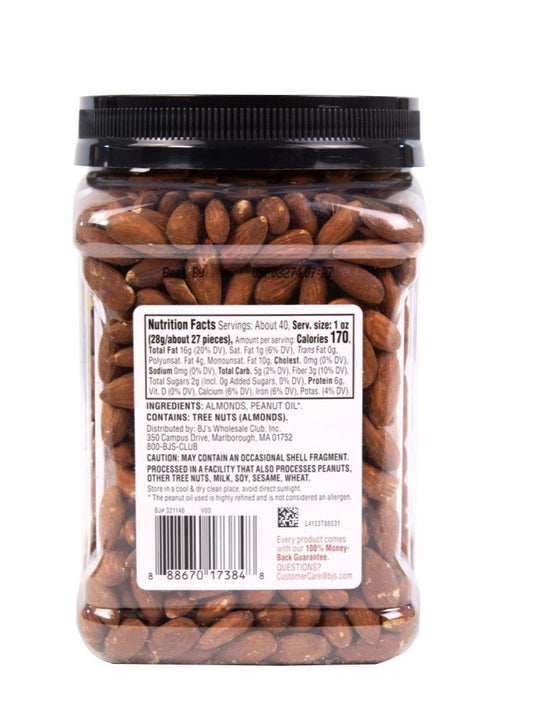 Wellsley Farms Unsalted Roasted Almond Oil, 40 oz - NEW1