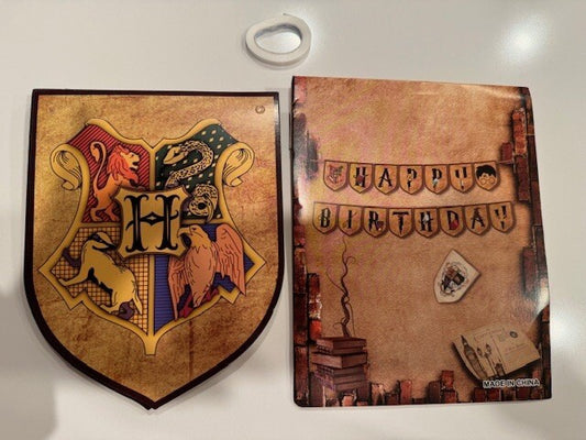 Harry Potter Party Supplies banner with table decoration for children and adults1