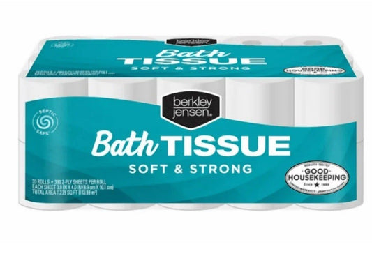 Berkley Jensen Soft & Strong Bath Tissue, 30 pk./380 Sheets per Roll - NEW1