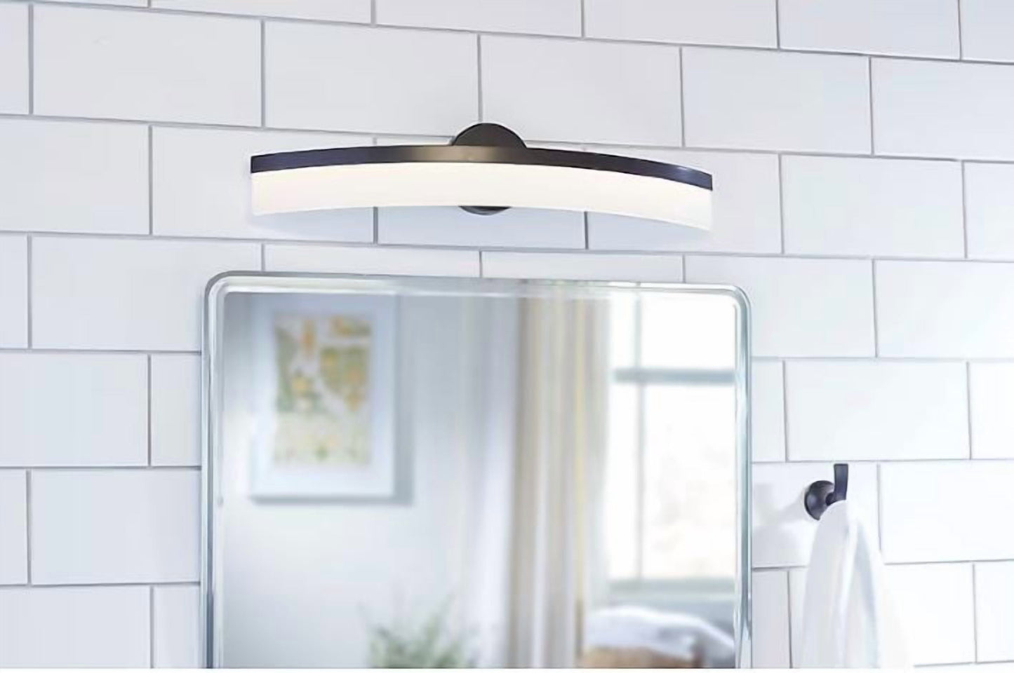 Origin 21 Lynnpark 26.5-in 4-Light Matte Black Integrated LED Modern/Contemporary Vanity Light Bar
