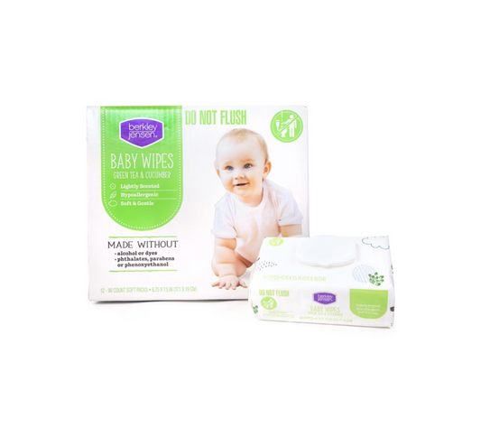 Berkley Jensen Green Tea & Cucumber Baby Wipes, 1080 Count