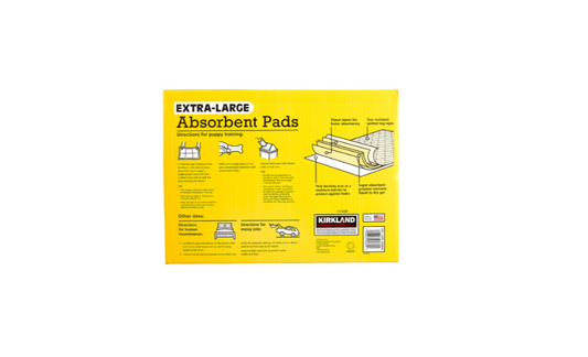 Kirkland Signature Extra-Large Dog Training Pads 30" x 23", Odor-Resistant Puppy Pads 100 Count