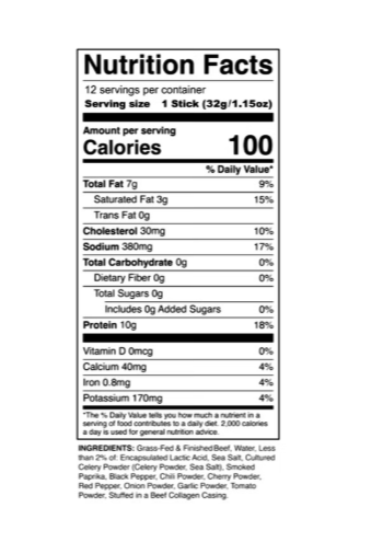 Chomps Smoky BBQ Seasoned Beef Sticks 12 Count 100% Grass-Fed Beef, 10g Protein, Zero Sugar