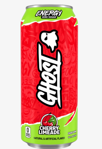 GHOST Energy Zero Sugar Variety Pack Sour Pink Lemonade Cherry Limeade & Welch’s Grape, 16 fl oz, 15 Pack