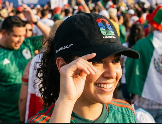 FIFA World Cup 2026 Official Licensed Black Cap Hat CAN MEX USA Adjustable