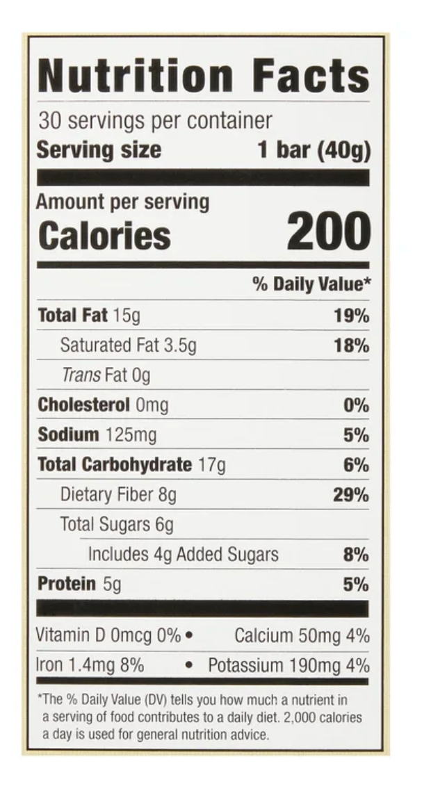 Kirkland Signature Nut Bars, 1.41 oz, 30-count