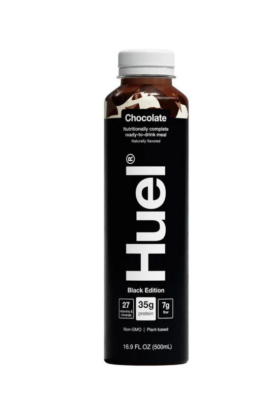 Huel Black Edition High-Protein Chocolate Meal Replacement Drink, 16.9 fl oz, 12-pack