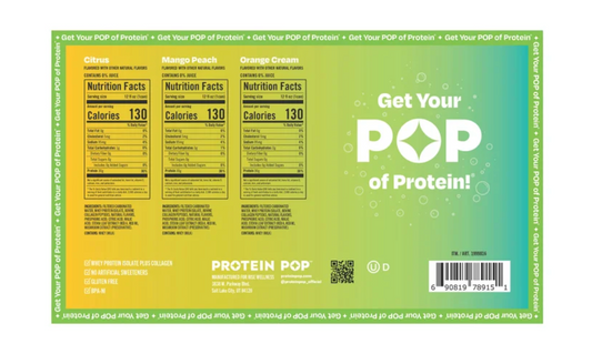 Protein Pop 30g Clear RTD Variety Pack, 15-count