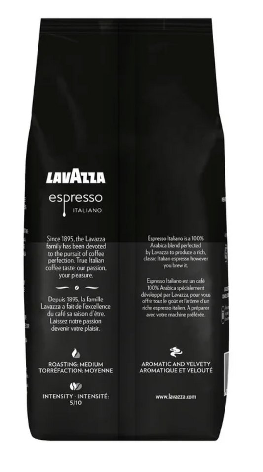Lavazza Espresso Italiano 100% Arabica Medium Roast Whole Bean Coffee (2.2 lbs)