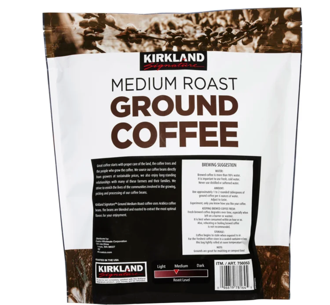 Kirkland Signature Medium Roast Coffee, 40 oz.