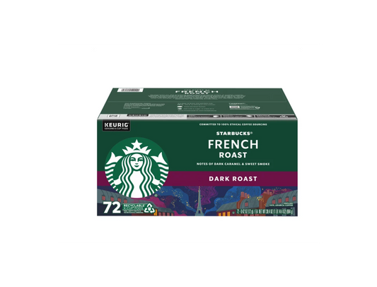 Starbucks Premium Coffee K-Cup Pods, Pike Place or French Roast, 72 Count
