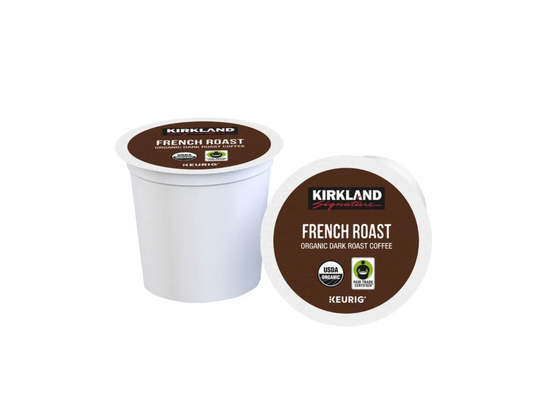 Kirkland Signature Organic French Roast Coffee K-Cup Pods, Dark Roast, 120 Count