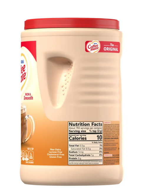 Nestlé Coffee-mate Powdered Coffee Creamer, The Original - 56 oz (3.5 lbs) Giant Size