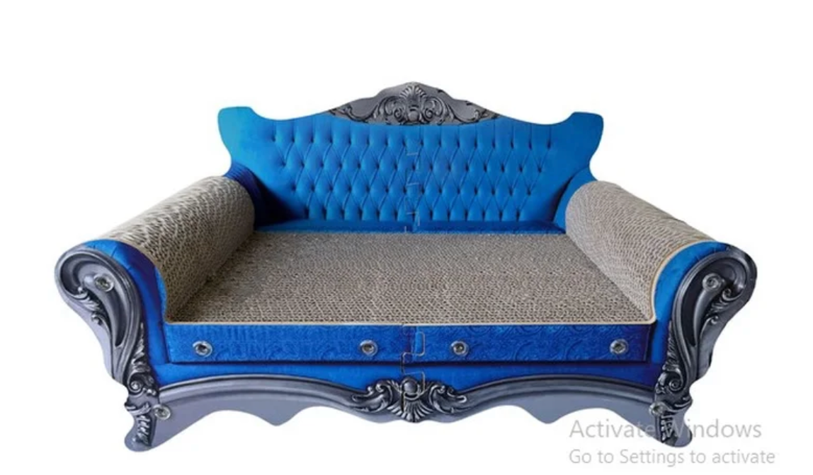 Catfidence Luxury Cat Scratcher Sofa & Lounge Bed with Premium Catnip Included