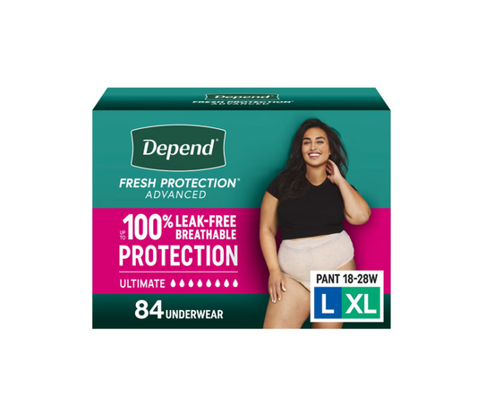 Depend Fresh Protection Advanced Women's Incontinence & Postpartum Underwear