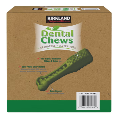 Kirkland Signature Dental Chews for Dogs, Grain & Gluten Free, 72 Count