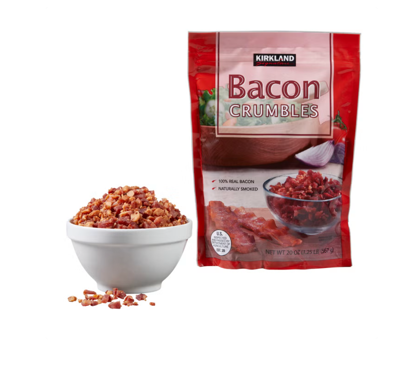 Kirkland Signature 100% Real Bacon Crumbles (20 oz) | Hardwood Smoked