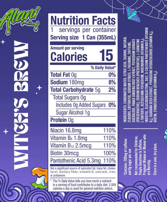 Alani Nu Energy Drink Witch’s Brew – 2 Pack (Limited Edition)