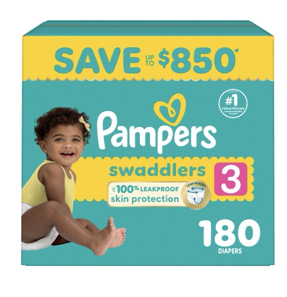 Pampers Swaddlers Baby Diapers, Choose Your Sizes 1 to 7