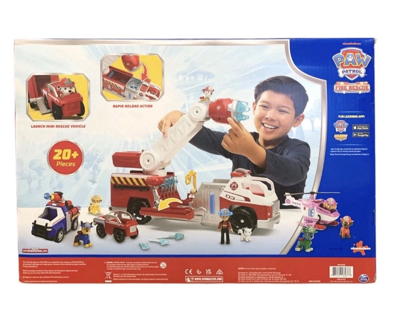 PAW Patrol Fire Rescue Mega Pack Fire Truck Vehicles & Figures 20+ Pieces