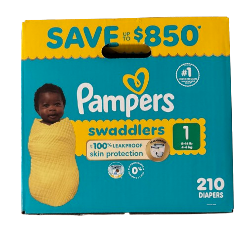 Pampers Swaddlers Baby Diapers, Choose Your Sizes 1 to 7