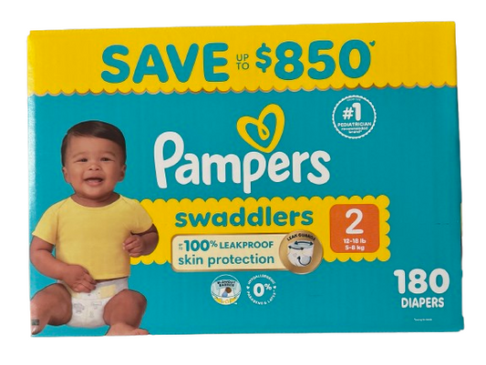 Pampers Swaddlers Baby Diapers, Choose Your Sizes 1 to 7