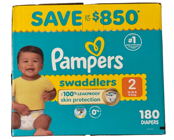Pampers Swaddlers Baby Diapers, Choose Your Sizes 1 to 7