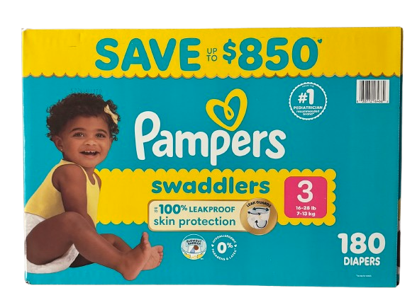 Pampers Swaddlers Baby Diapers, Choose Your Sizes 1 to 7