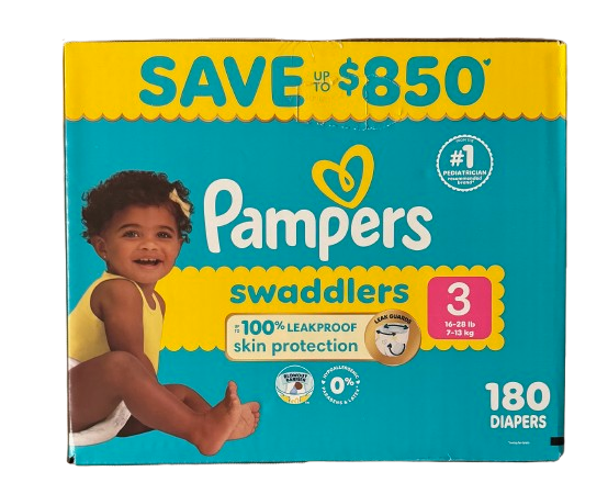 Pampers Swaddlers Baby Diapers, Choose Your Sizes 1 to 7