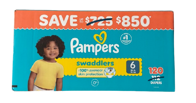 Pampers Swaddlers Baby Diapers, Choose Your Sizes 1 to 7