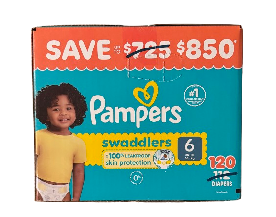 Pampers Swaddlers Baby Diapers, Choose Your Sizes 1 to 7