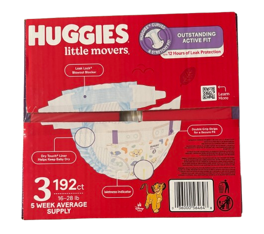 Huggies Diapers - Little Snugglers & Little Movers (Multiple Sizes)