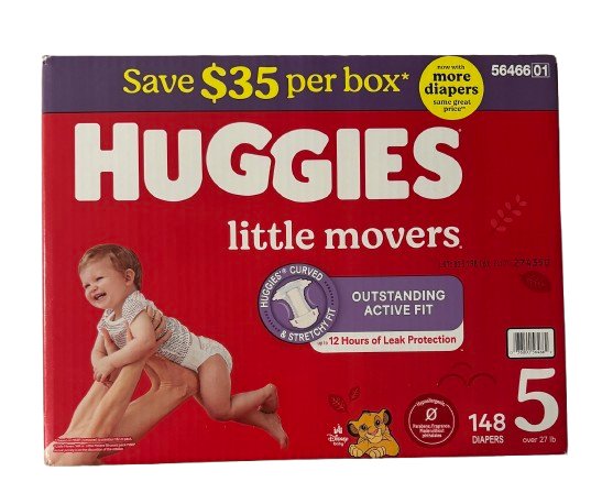 Huggies Diapers - Little Snugglers & Little Movers (Multiple Sizes)
