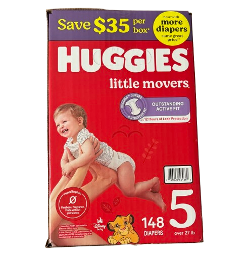 Huggies Diapers - Little Snugglers & Little Movers (Multiple Sizes)