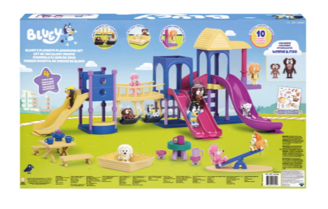 Bluey's Playdate Playground Set 24 Pieces, 10 Figures, Slides, Swings & Accessories Ages 3+ - view 5