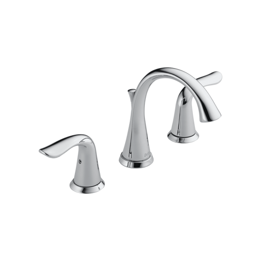 Delta Lahara Two Handle 8 in. Widespread Lavatory Faucet in Chrome 3538-MPU-DST