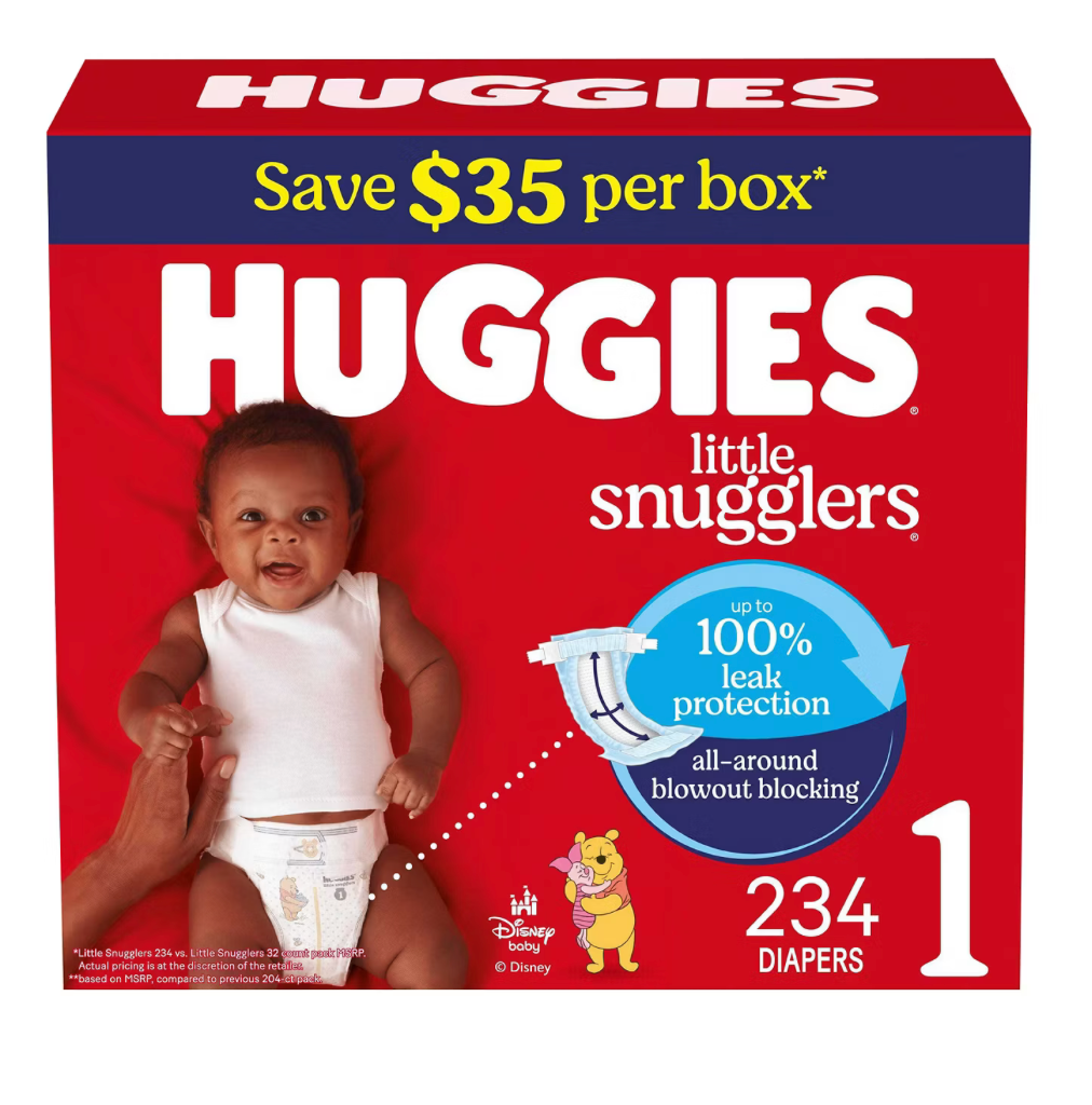 Huggies Diapers - Little Snugglers & Little Movers (Multiple Sizes)